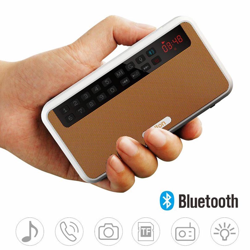 Rolton e500 alto-falante sem fio bluetooth mini 2.1 alto-falante estéreo de alta fidelidade suporte tf cartão/fm/mãos livres com lanterna led
