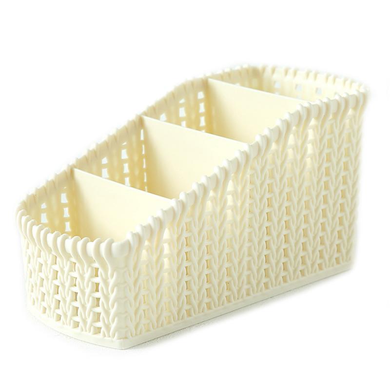 Rattan Storage Rack Plastic Office Storage Basket Woven Basket Storage Basket Plastic Basket Storage Plastic Basket Bin: 02