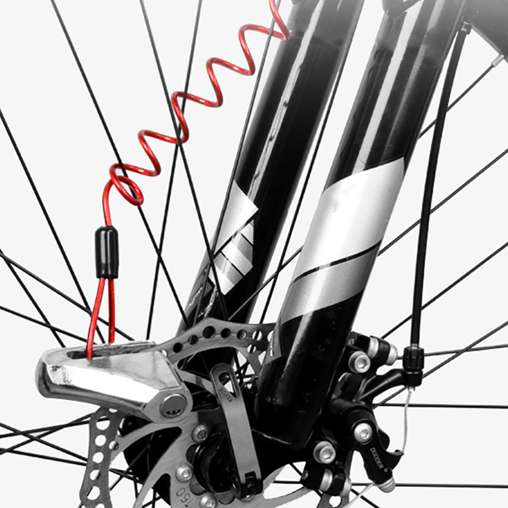 Motorrad Fahrrad Diebstahlsicherung Scheibenbremse Schloss Bremsscheibenschloss Universal- für MTB Fahrrad Elektroroller Zubehör