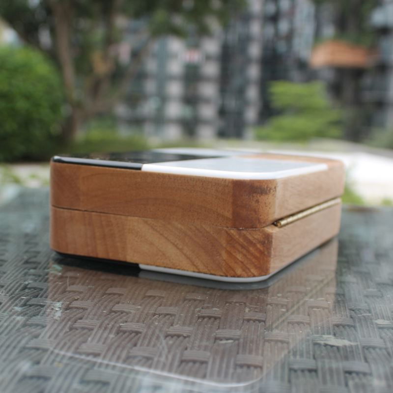 Bolsa de ombro costurada em madeira, pequena bolsa para mensageiro da moda de 2017, europa e estados unidos