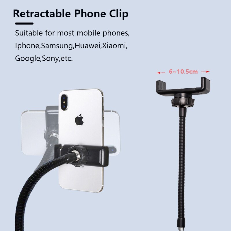 Anillo de luz con trípode para selfi, lámpara de anillo redondo de 26 cm, luz Led para teléfono, iluminación de luz derecha para sesión de fotos, Bering