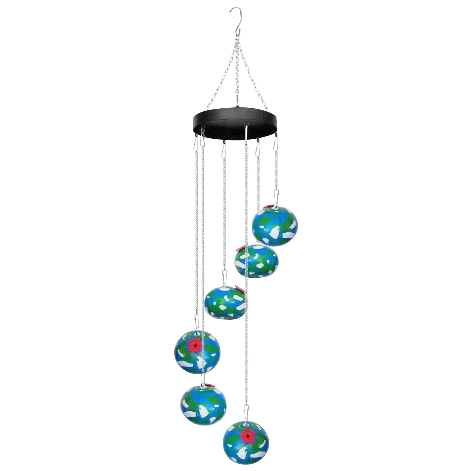 Bird Feeder Outdoor Hanging Bird Water Feeders aeolian bells birds Watering Bottle Drinker for Wild Bird Garden: black