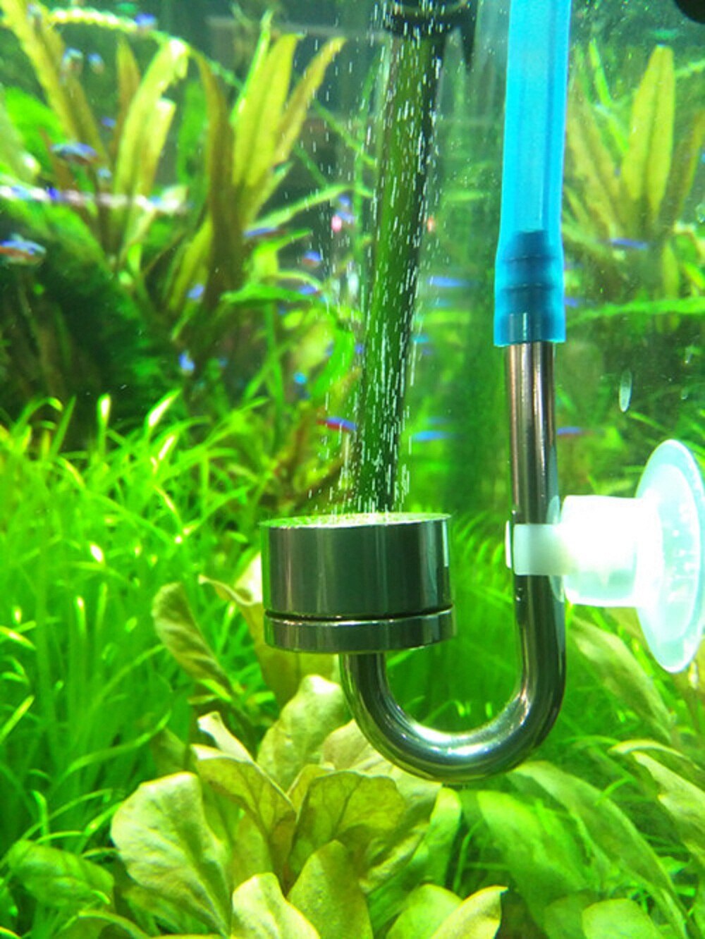 Aquarium CO2 Diffusor Zerstäuber Reaktor Verfeinerung Nano Keramik Aquarium Wasser Pflanze Kohlendioxid Ersatz Disc Scheibe Kit