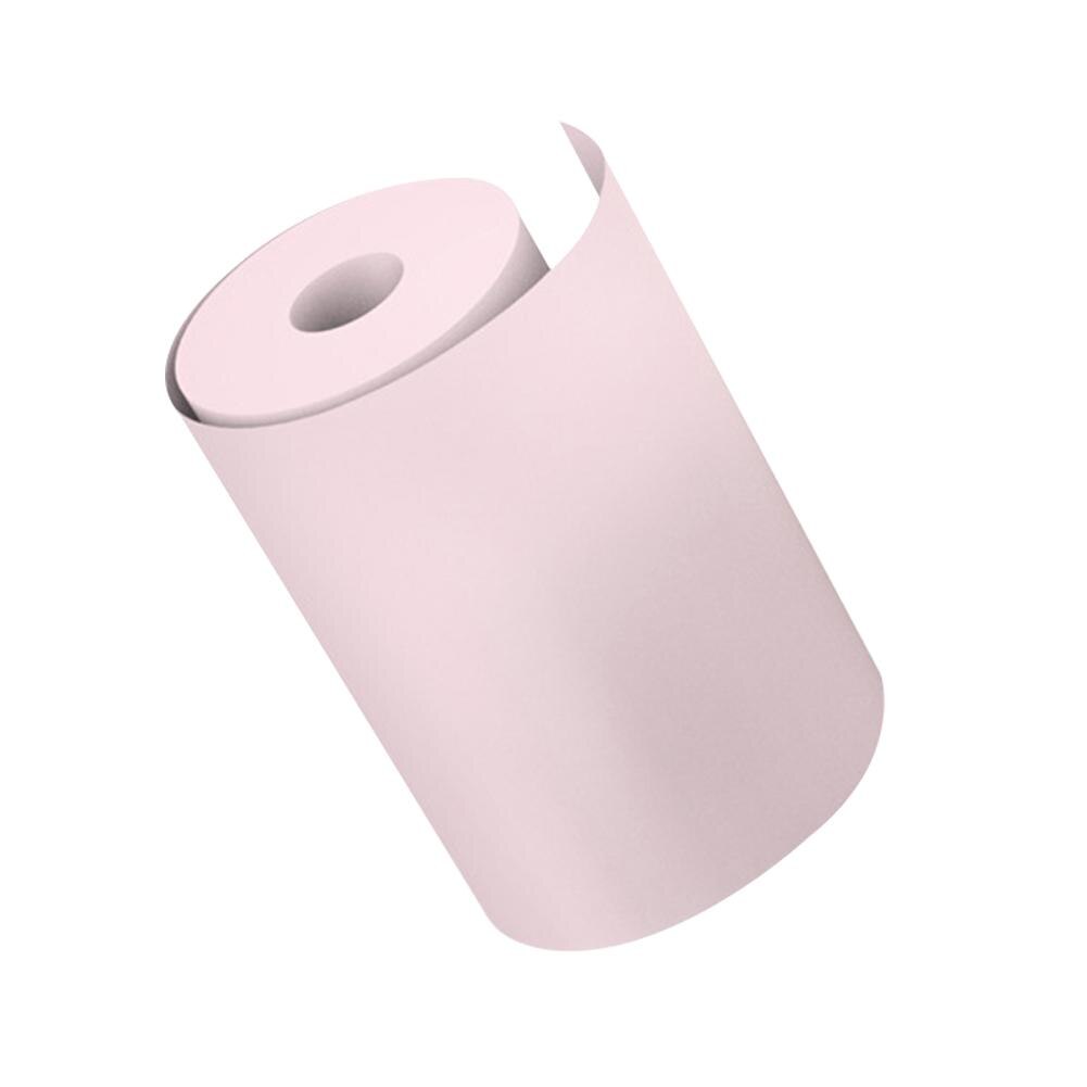 Papel de impresión de fotos para Paperang P1, adhesivo térmico de 57x30mm: Rosa