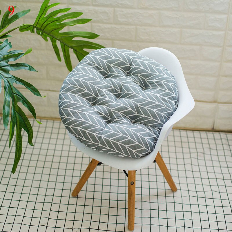Rund pute 40*40cm kontorstol sofa pute tatami sirkulær dekorasjon sete pute stol puter: 9