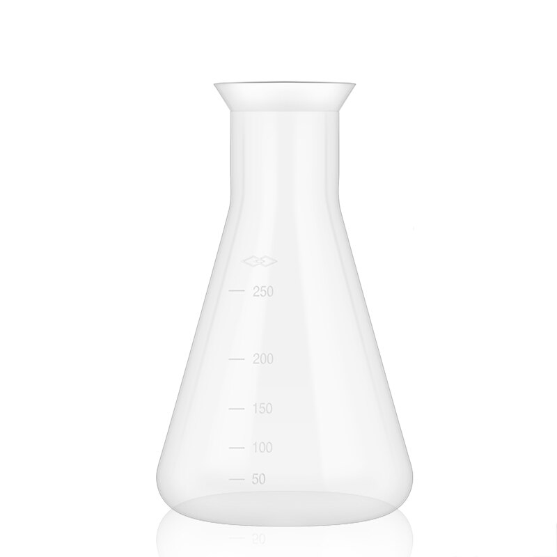 Erlenmeyer Flask Yeast Starter Kit, 250ml Narrow Mouth Plastic Flasks-Erlenmeyer with Fermentation Air Lock &amp; Silicone Stopper: type 1