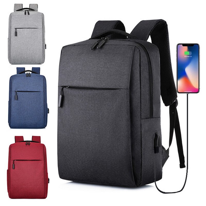 2021 zaino caldo uomo ricarica USB impermeabile 15.6 pollici Laptop Casual Oxford borsa da lavoro maschile zaini per Notebook