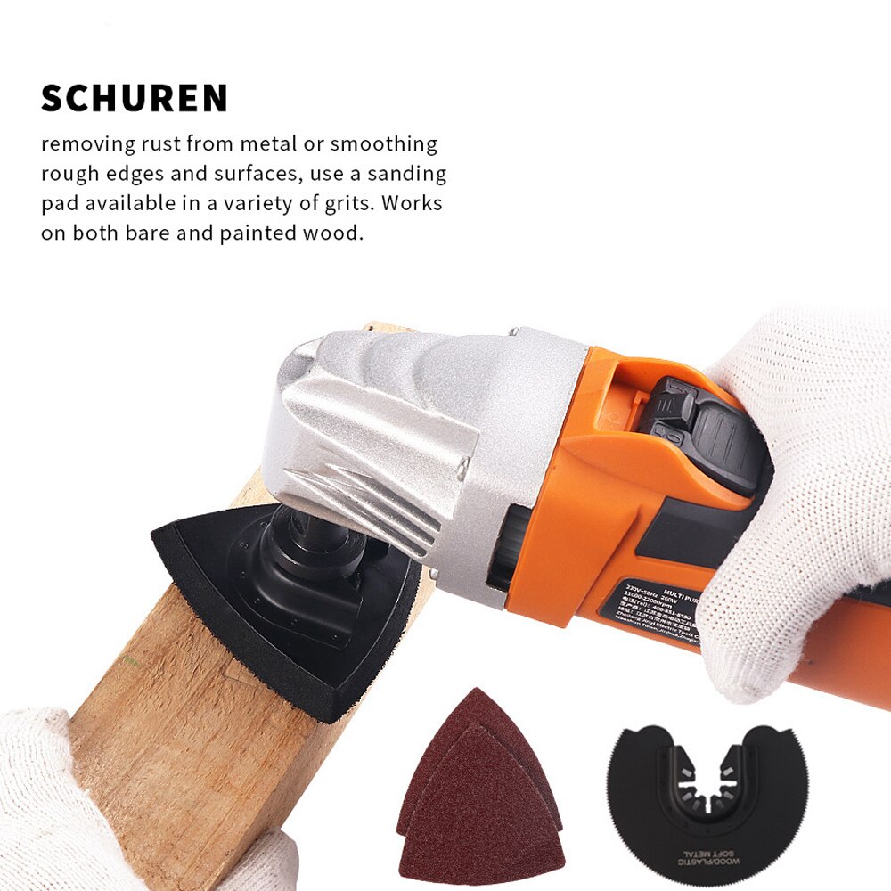 Multifunctional Electric Trimmer Oscillating Saw Various Speed Woodworking Finishing Machine Swing Shovel Multi Purpose Tool