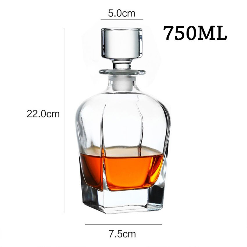 Luxe Loodvrij Glas Wijn Fles Whisky Karaf Alcohol Container Schenker Wijn Karaf Crystal Glas Home Bar Rode Wijn Fles: C