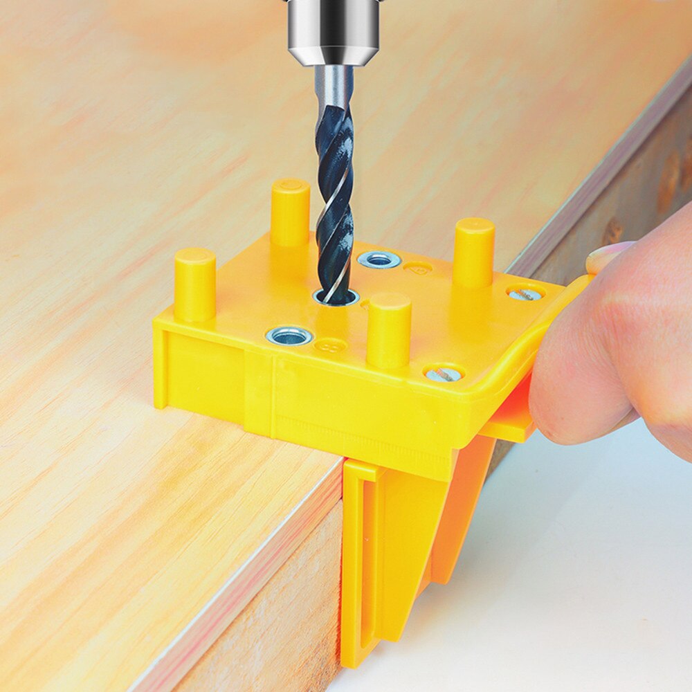 Woodworking Punch Locator Carpenter Job Tools Hand Tools Handheld 6/8/10mm Drill Bit Hole Puncher For Cross Dowel Drill Jig
