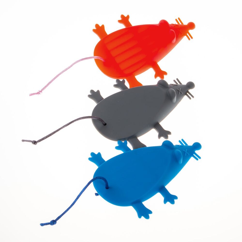 Doors safe products Silicone Rubber Mouse Door Stop Wedge - 4 COLOURS Novelty Christmas Birthday Cabinet Catches