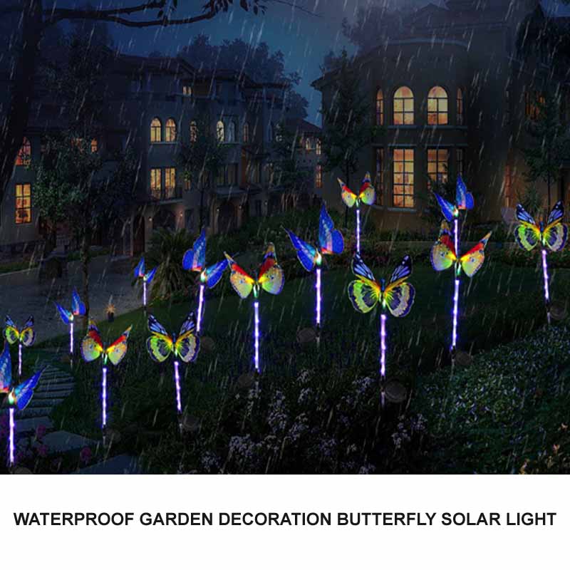 Vlinder Solar Power Led Light Outdoor Tuin Gazon Lamp Decor Fairy Light Tuin Vlinder Tuinieren Decoratie Accessoire