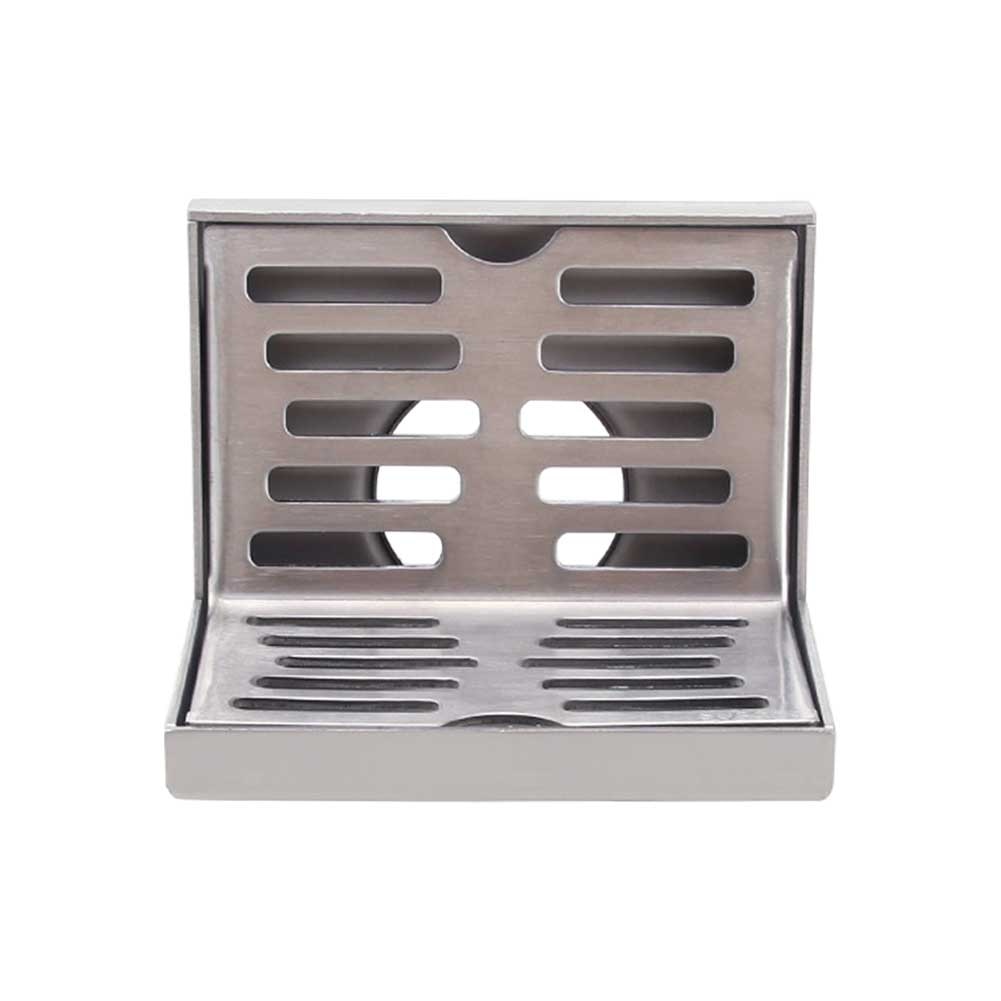 Dreno de parede para chão, ralo de parede em aço inoxidável, anti-odor, antiderrapante, para casa, banheiro, mesma camada, isolamento de resíduos de cabelo