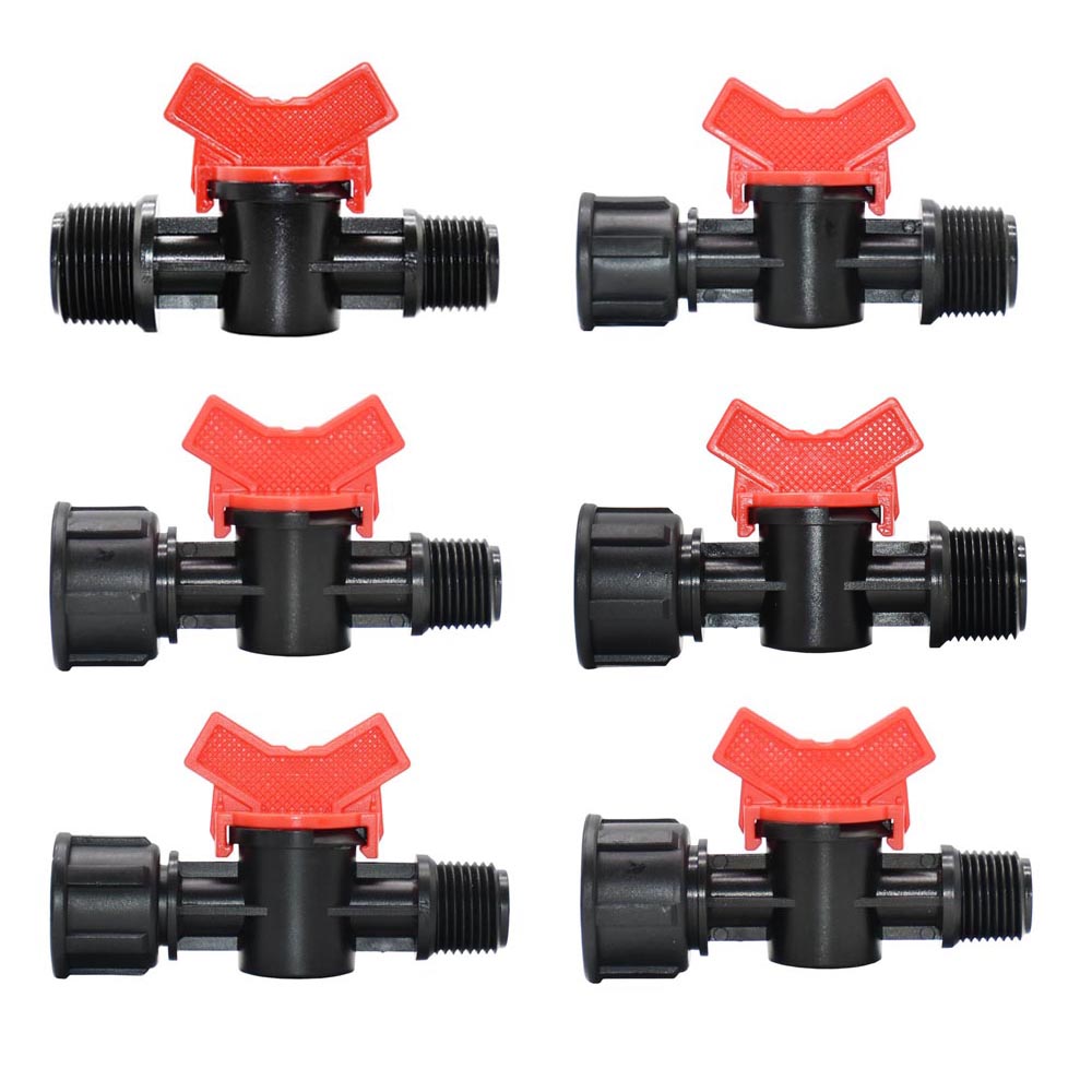 Garden Tap1/2 3/4" Male Female Thread Tap Connector Irrigation Miniature Valve Water Flow Control Valve Crane Quick Fittings