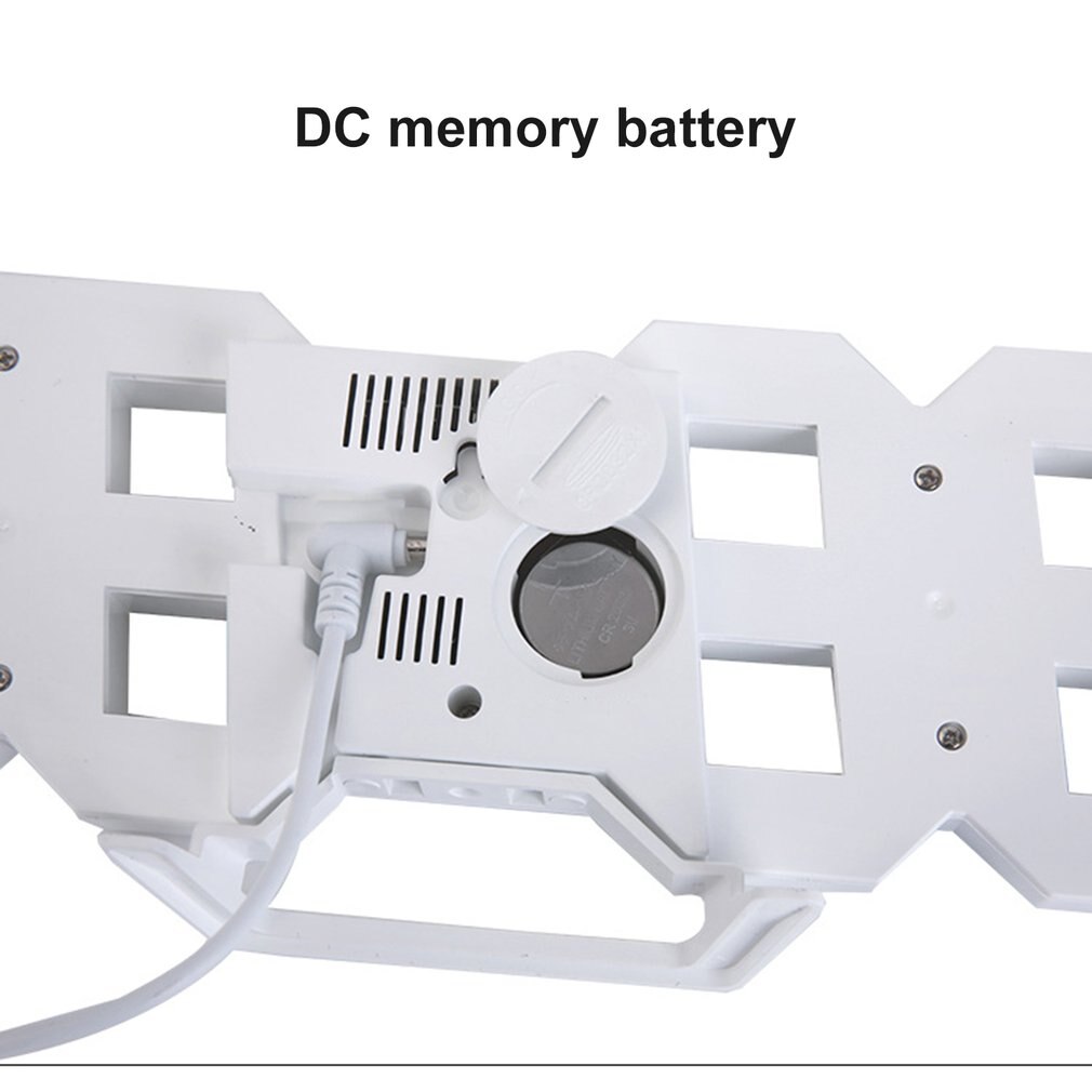 3D Digital Alarm Clock Wall LED Number Time Clock Led Electronic Clock with Snooze Function practical