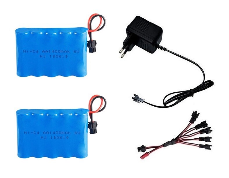 (M Modell) 6v 1400mah NiCD Akku Für Rc spielzeug Autos Tanks Roboter Boote Guns 6v Akku AA Batterie 1-5 PCS: Watermelon Red
