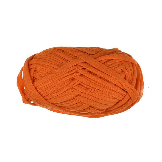 100 g/stks 30M Breien Dikke Draad Gehaakte Doek Garen breien crochetting draad DIY Tas Handtas Tapijt Kussen Katoenen Doek: Orange