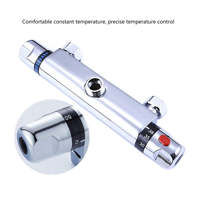 Thermostatic Shower Faucet Mixing Valve Wall Mounted Control Valves for Home Bathroom Bathtub Shower Faucet Cold Adjustable