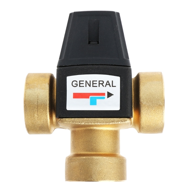 Zonneboiler Klep 3-Way Thermostatische Mengkraan 3 Manier Buitendraad Thermostatische Mengkraan Badkamer Douche Kraan: DN20