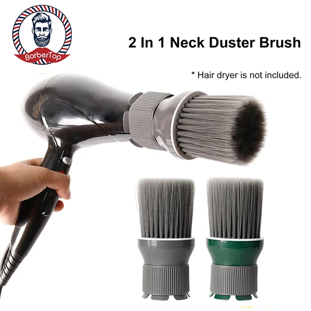Barbertop-cepillo secador de pelo para salón, limpieza de cuello tourbano, peluquería, corte de pelo, herramienta de cepillo de peluquero triturado