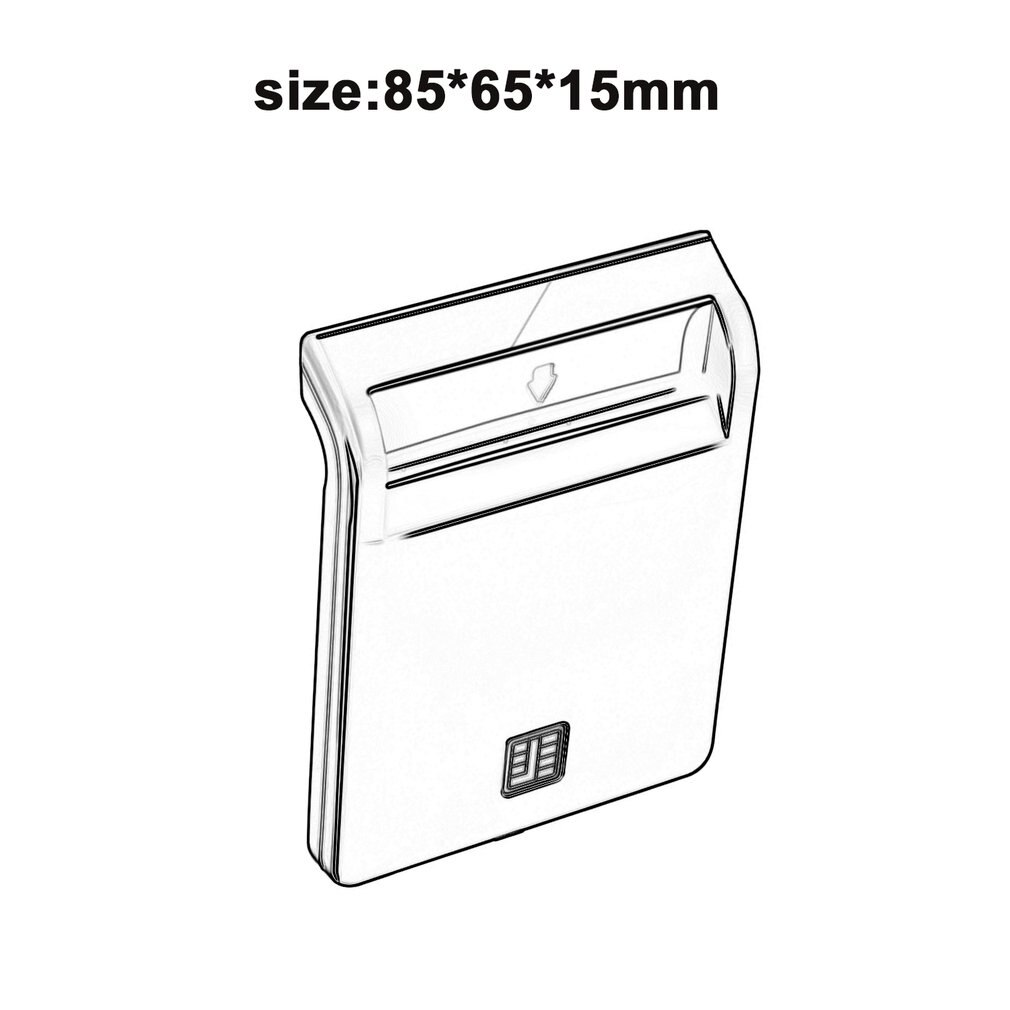 USB 2.0 Smart Chip Card Reader Flash Multi Memory Card Reader IC / ID Card Reader Plug And Play For PC Card Reader Adapter