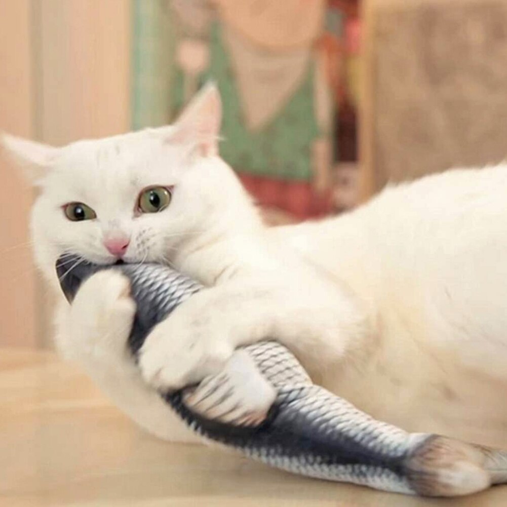 Poisson chat jouet drôle animal de compagnie jouets électriques 3D Simulation poisson USB Simulation danse saut mobile charge poisson chat jouant jouet