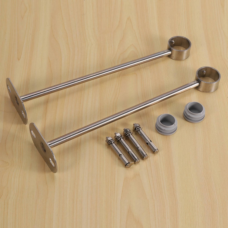 Plafond-Beugel, Garderobe Pijp Beugel, Garderobe Stang Hendel Ondersteuning Houder Pijp Flens Socket 2 Stuks
