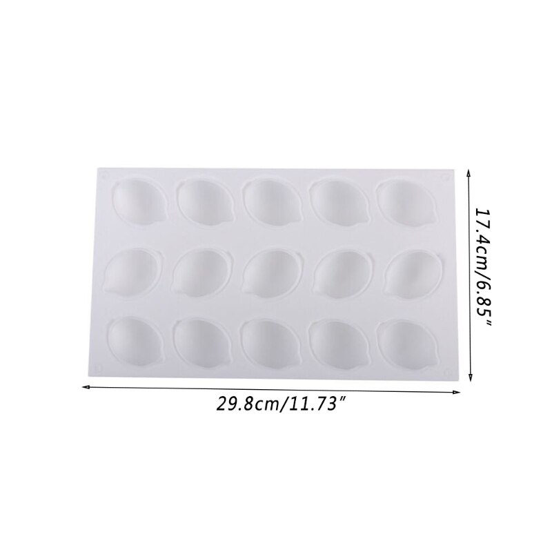 Cake Baking Pan Quick Release Lemon Shape Cupcake Pan for Pudding Dessert Mousse