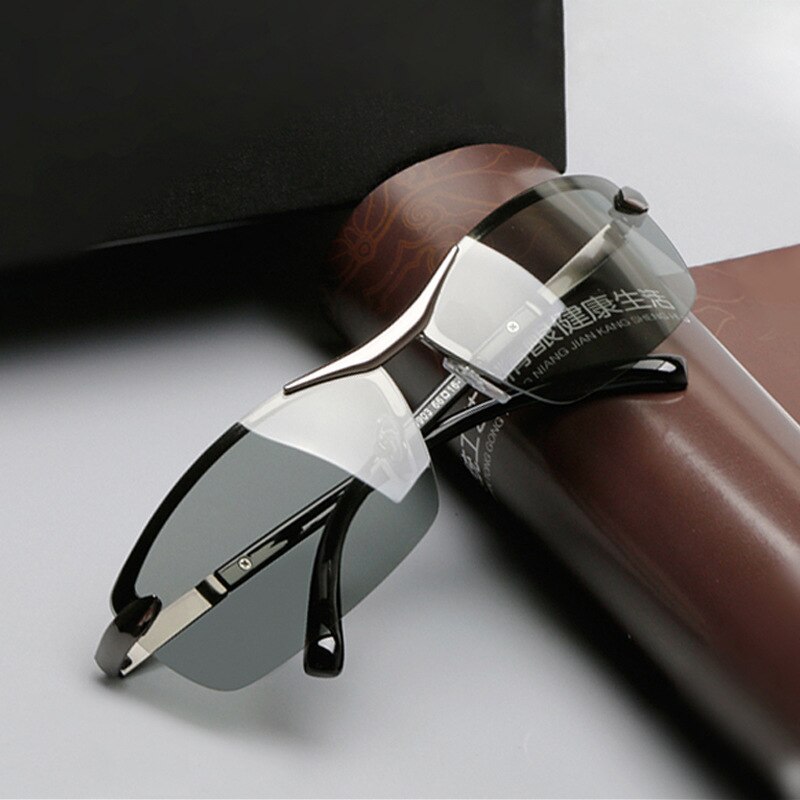 Klassieke Vierkante Nachtzicht Bril Mannen Gepolariseerde Lens Meekleurende Brillen Rijden Bril Voor Drivers Anti-Glare Mannen/Vrouwen