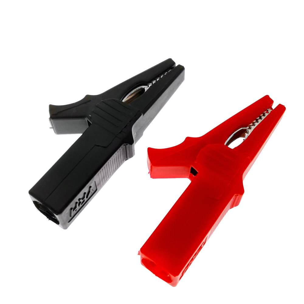 55 Mm Alligator Clip + Banana Plug Test Probe Met 4 Mm Banaan Plug Kabel Clips Socket Batterij Rood Zwart