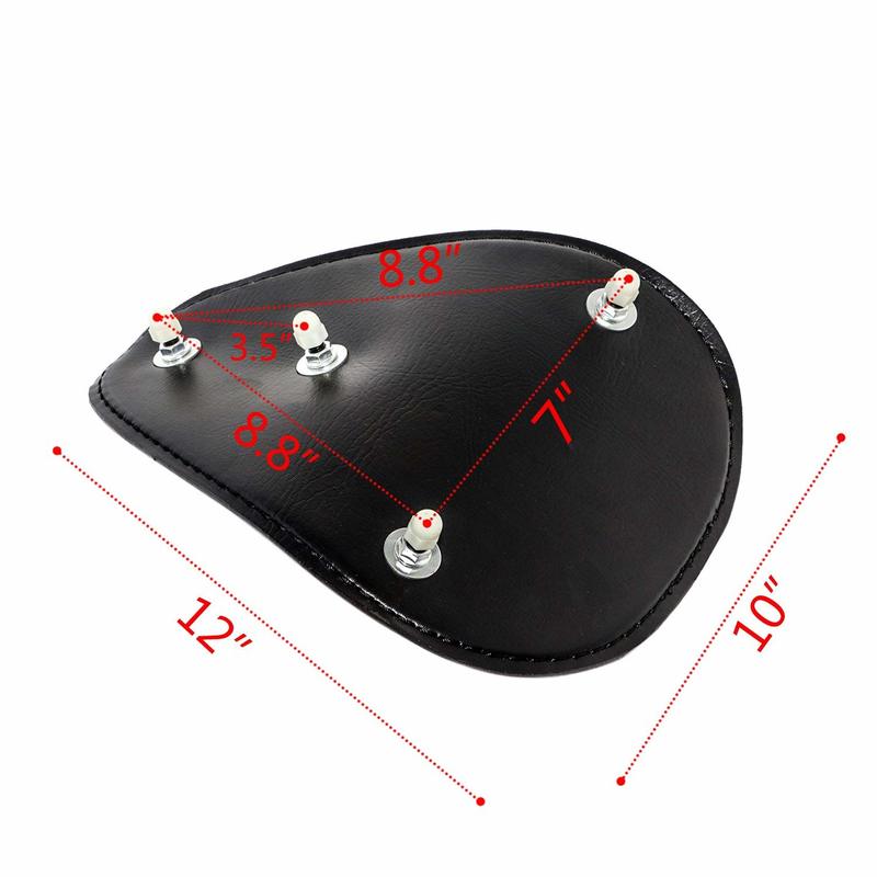 Motocicleta negra 3 "Bobber asiento individual Kit de soporte de resorte para Sportster XL 883 1200 48
