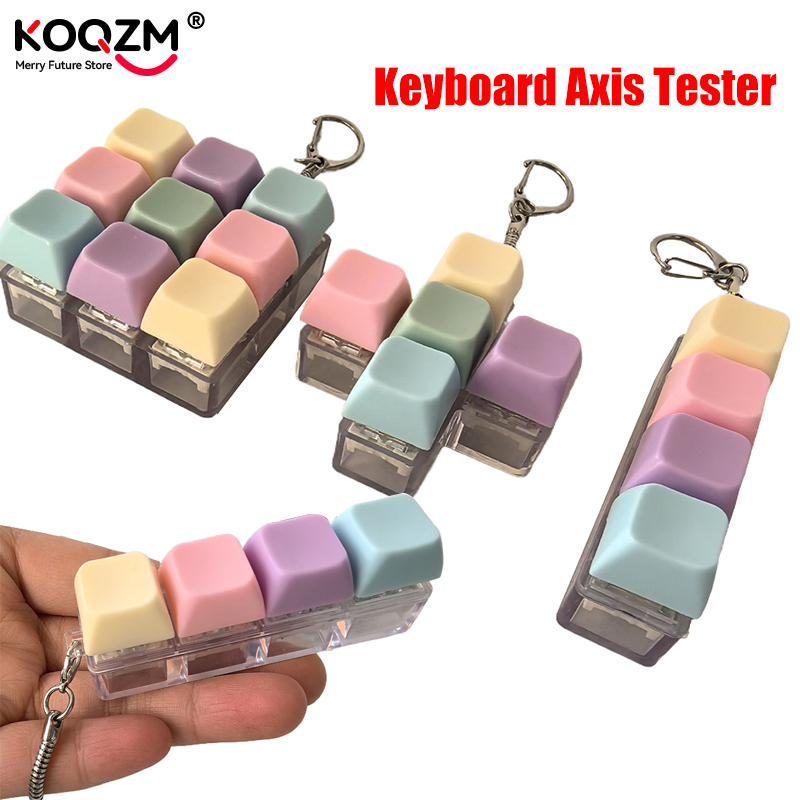 1/4/5/9 Tastatur Fidget Schlüsselanhänger, Keyboard Fidget Dekompressionsspielzeug, mechanische Tastatur Fidget Clicker, Stressabbau-Taste