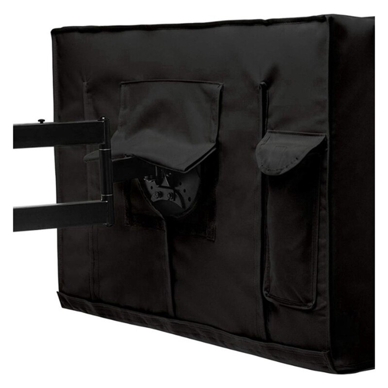 Outdoor TV Screen Dustproof Waterproof Cover Set Cover Oxford Black Television Case TV 40'' To 69''