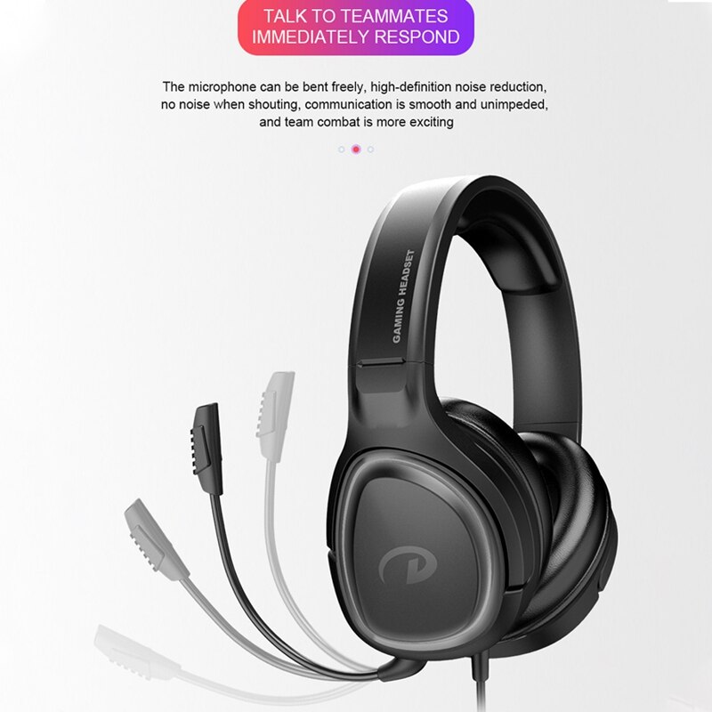 G100 Gaming Headset Surround Stereo Headset with Noise-Cancelling Mic and LED Light, for PS4 One Laptop Smart Phone