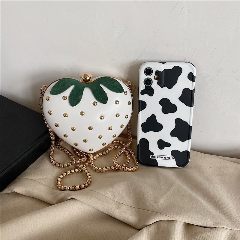 Cute Small Bags for Women Trend Cartoon Shoulder Bag for Girls Chain Mini Coin Purse Shell Crossbody Bag