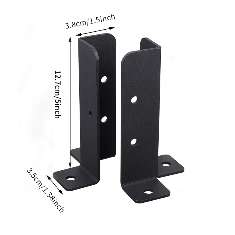 Adjustable Heavy Duty Wood Fence Trellis Post Corner Bracket Basic Support Accessories Outdoor Pavilion Deck Base