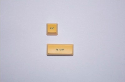 Maxkey keycap SA height two-color injection molding ABS material basic kit for mechanical keyboard: Yellow personality
