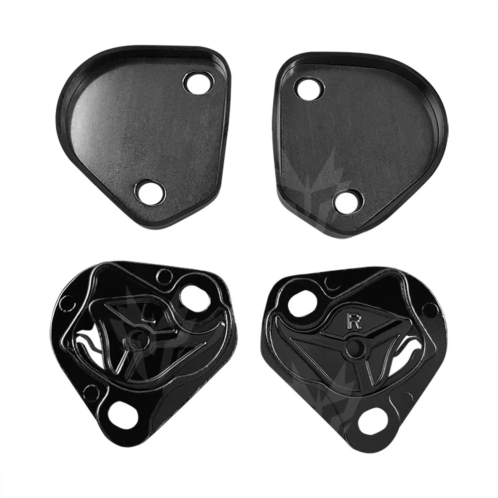 Motorcycle Helmet Accessories A Pair of Pivot Kit Base Plate with Four Screws case for AGV Pista GPR GPRR Helmet Accessories
