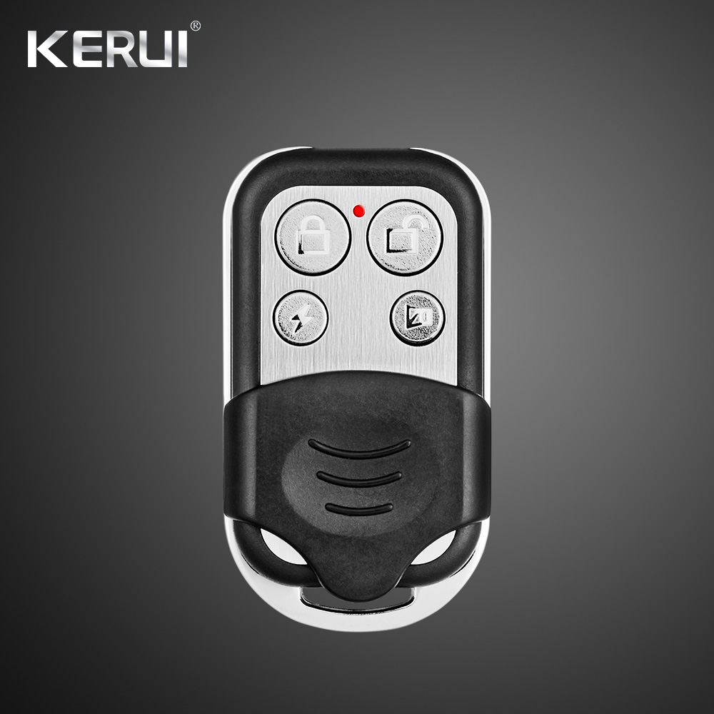 Kerui  rc528 metal bærbar fjernbetjening 433 mhz alarm tilbehør controller til hjemmesikkerhed alarm system touch tastatur: Militærgrøn