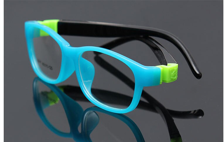 Montura de gafas para niños y niñas, montura óptica sólida, suave y Flexible, graduadas, a la: C3