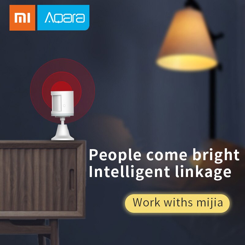 Xiaomi Aqara Human Body Sensor Mijia Smart Home Body Movement Motion Sensor Zigbee Connection work with Apple Homekit/ Mijia App