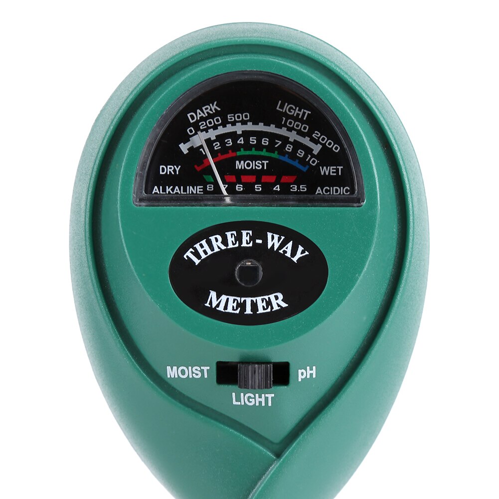 Jord tester 3- i -1 jord test kit fugt/lys/ph meter til haveplanter blomster fugt tester