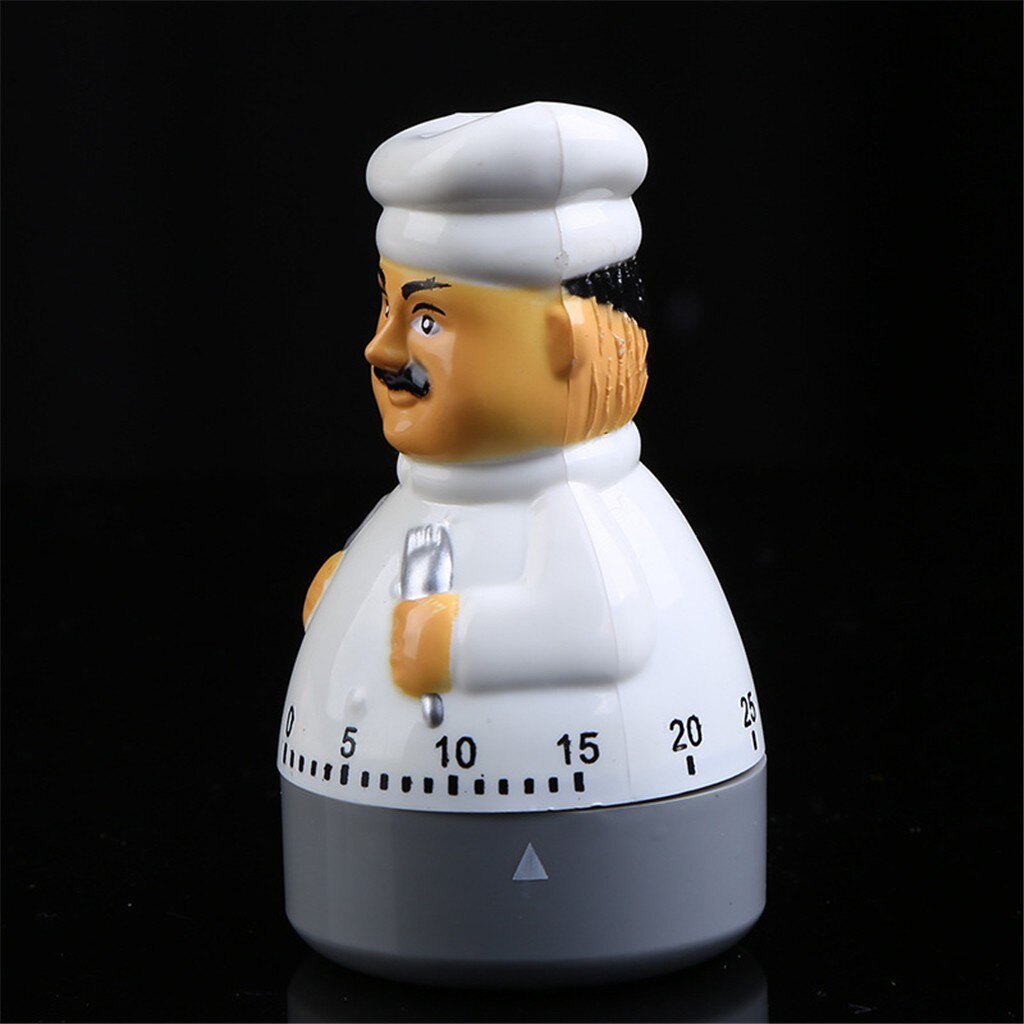 Cartoon Kitchen Timer Analogue Alarm Gadget Bell Time Kawaii Food Timer Cooking Chef Countdown Alarm Sleep Stopwatch Clock