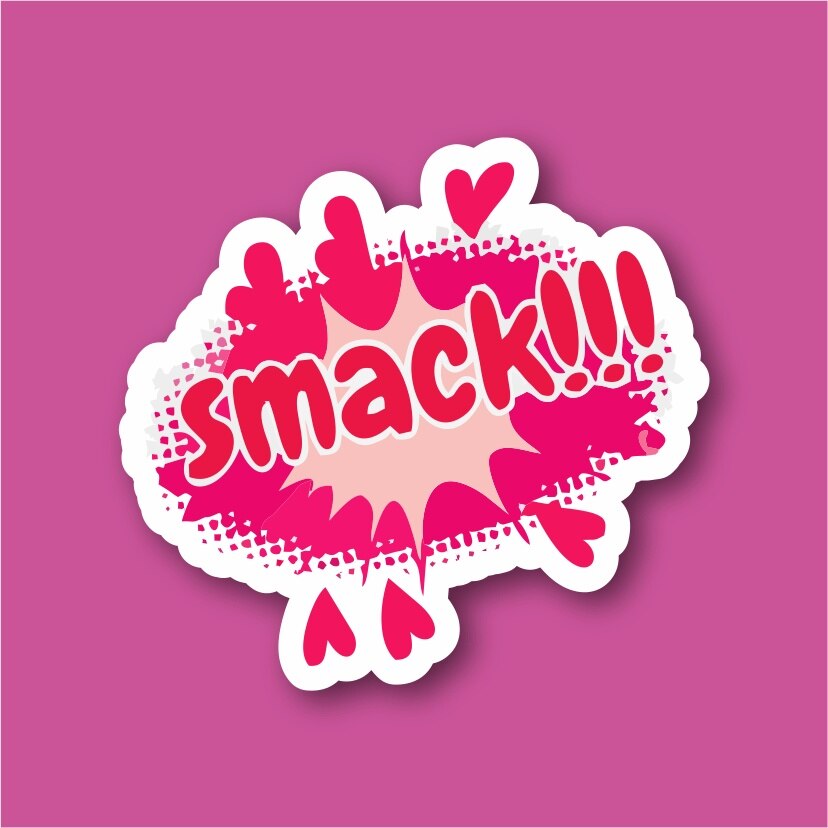 Smack Pop Art Laptop and Phone Sticker-Decal max.8cm