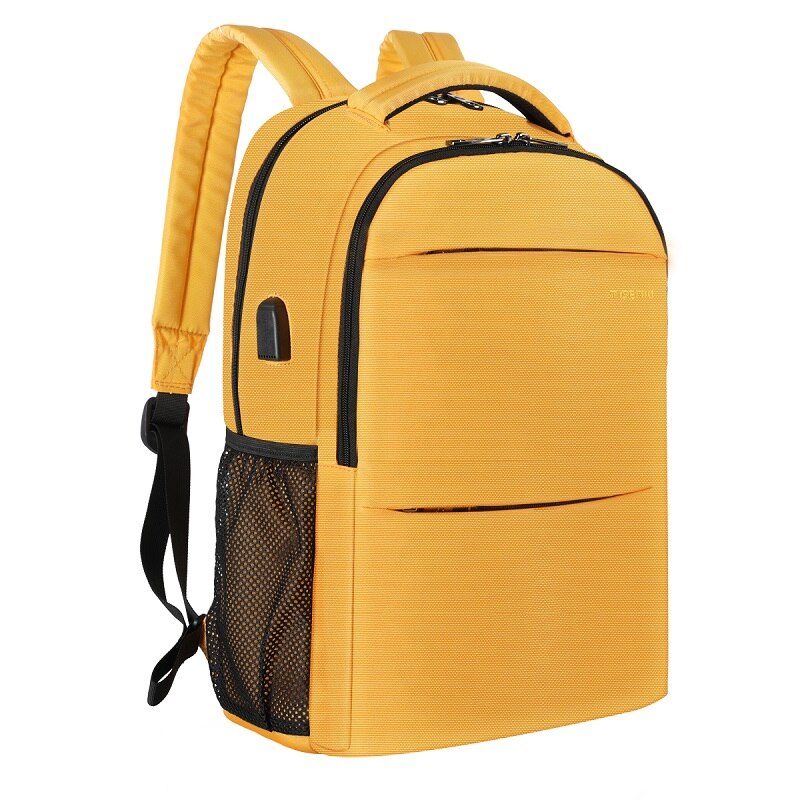 Tigernu Neue 14 Inch Weibliche Anti Diebstahl Laptop Rucksack USB Lade Taschen Für Frauen Reise Schule Mochilas Weibliche Tasche mädchen: Yellow 15 inch