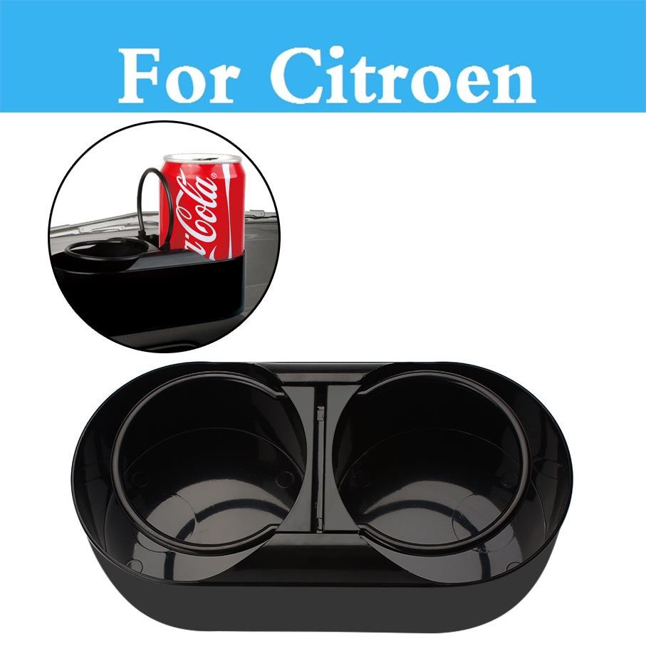 Car Water Beverage Holder Mount Dual Hole Drink Bottle Cup Holder Stand For Citroen Ds3 Ds4 Ds5 Xsara C-Elysee C-Crosser C-Zero