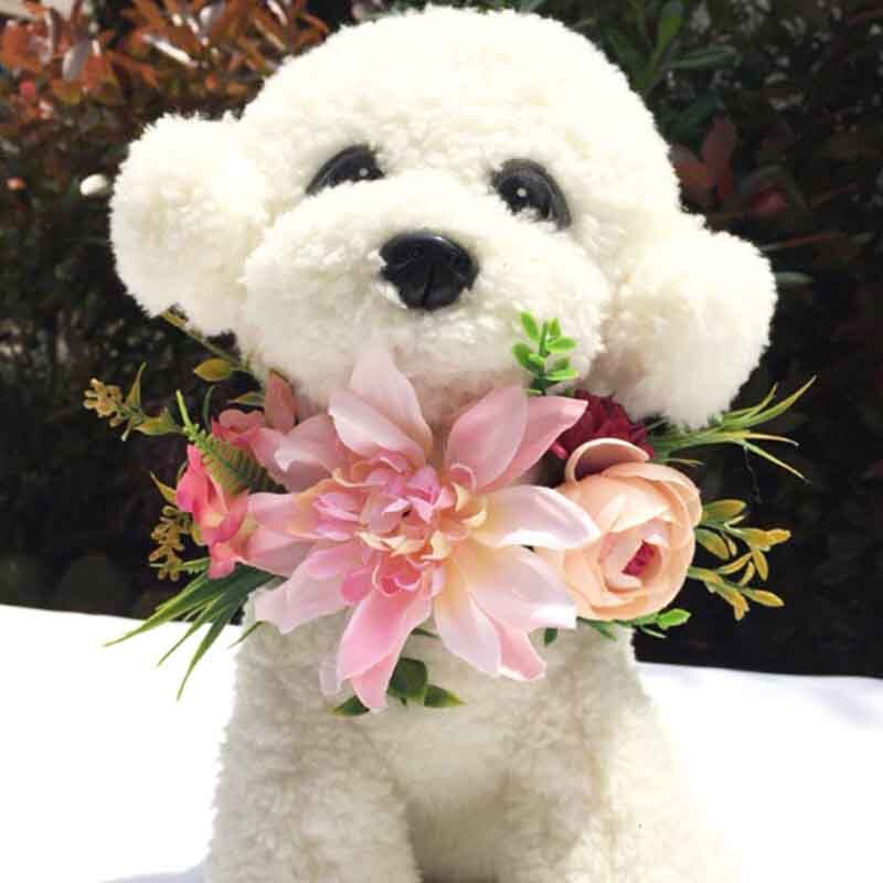 Pige hår tilbehør søde hvalpe hår tilbehør håndlavede blomster med klip hunde pleje tilbehør til alle hvalpe