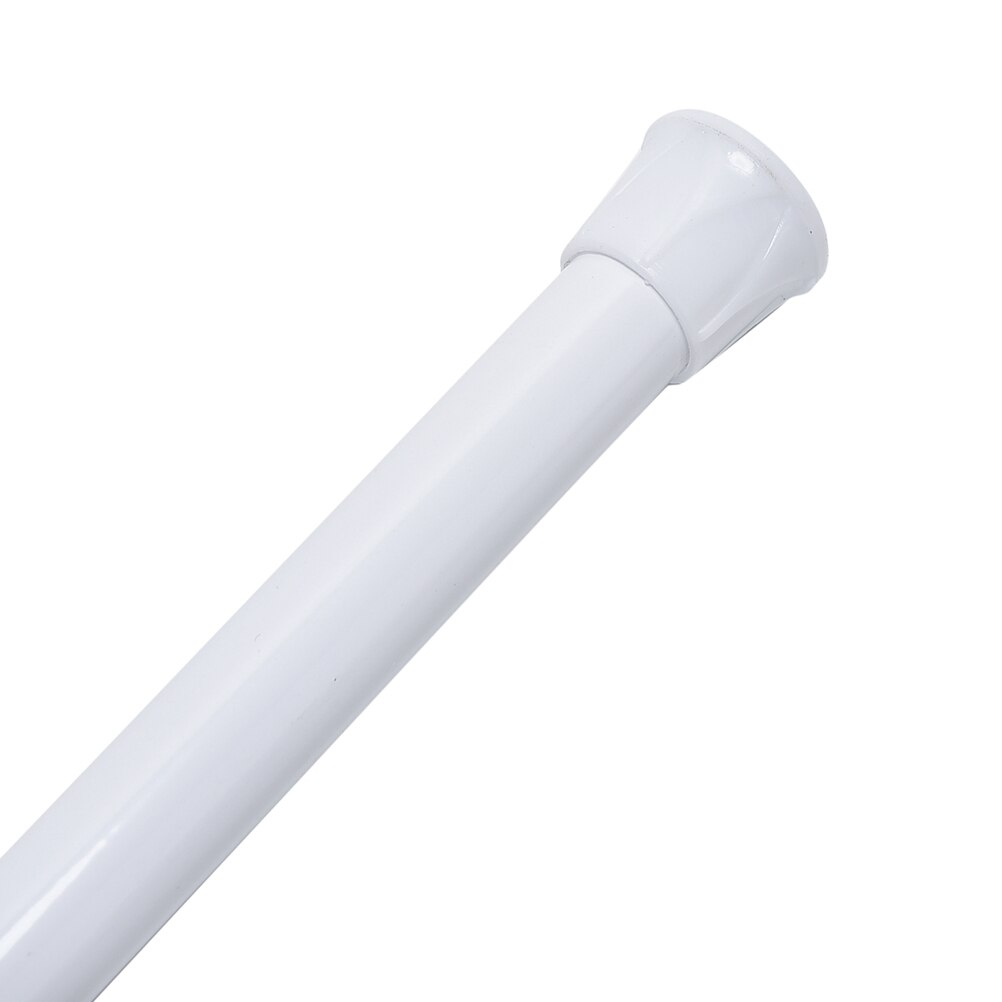 Fjærbelastet, uttrekkbart teleskopisk nettstramming gardinstangstolpe stangstenger hvit lengde: ca. 55-90 cm