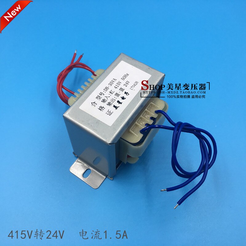 Vermogenstransformator db -35va 40w 415v to 24v 1.5a ac 24v 50-60hz