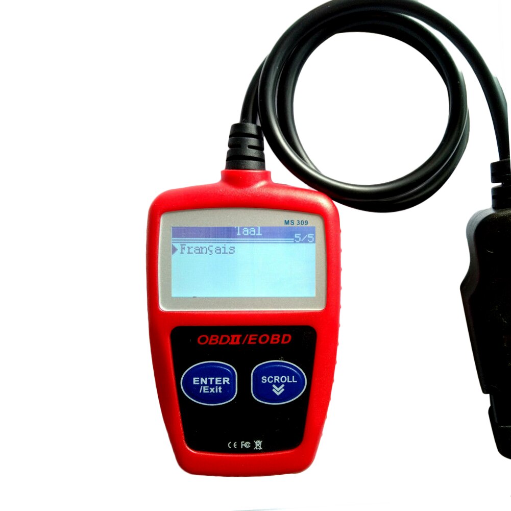 OBD2 Code Reader MS309 Scanner Obdii Eobd Can Auto Motor Auto Diagnostische Tool Voertuig Check Engine Licht Analyzer Voor Voertuigen